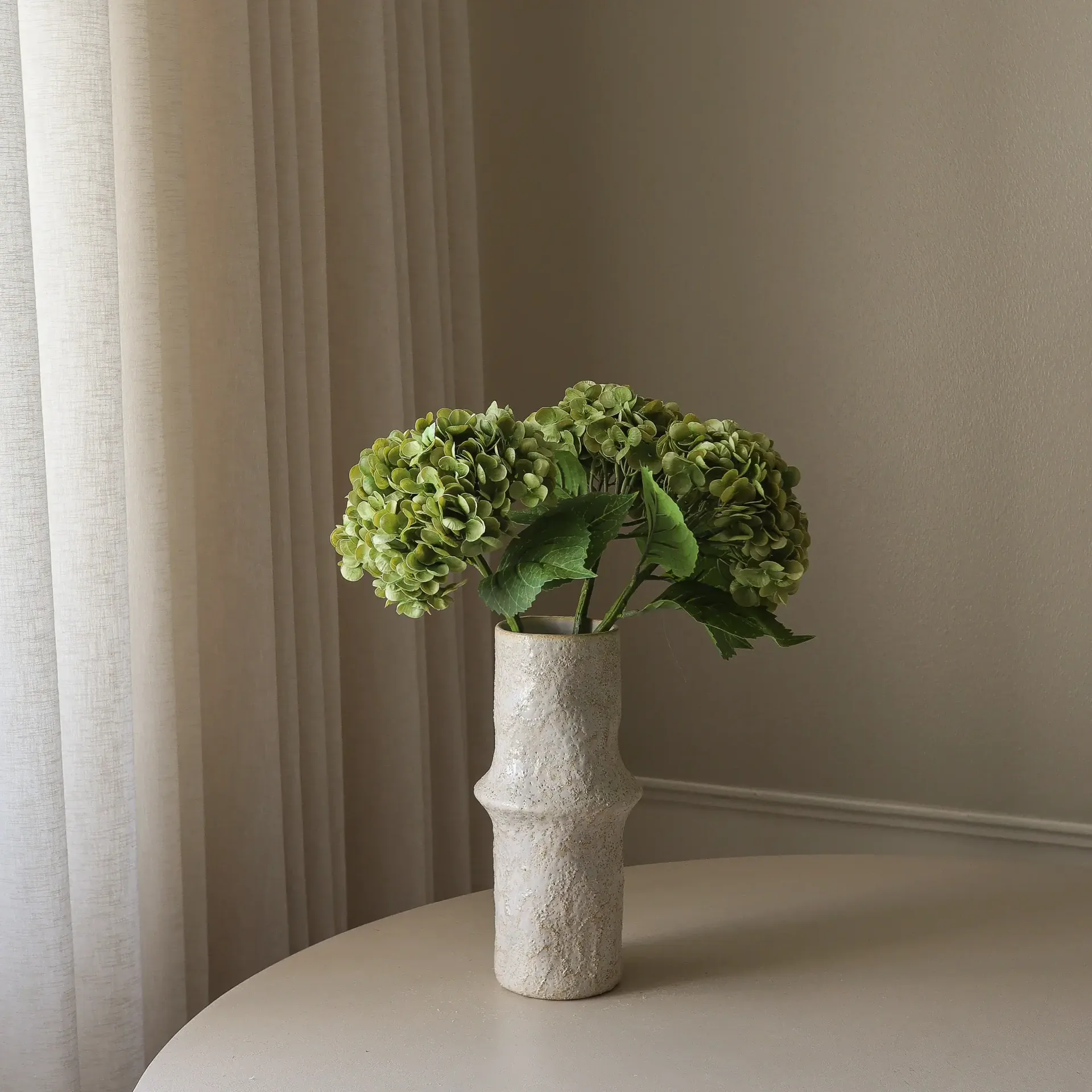 Hydrangea artificial flower, Moss green, 51 cm, 1 pc Botané