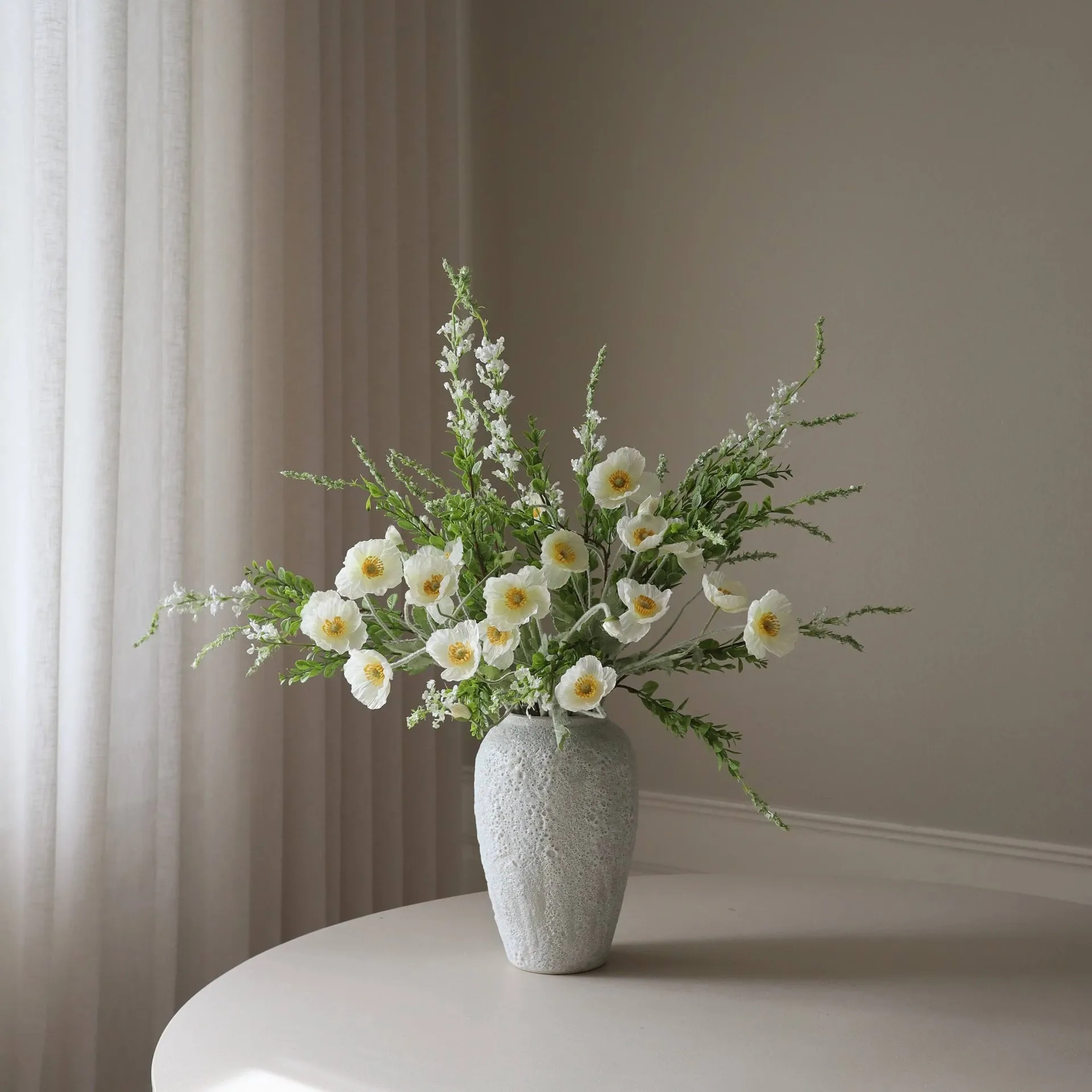 Midsummer Day artificial bouquet, Poppy wildflowers 12 pcs Botané