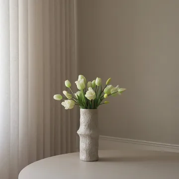 Mixed artificial tulip bouquet - White, 20 pcs - Botané