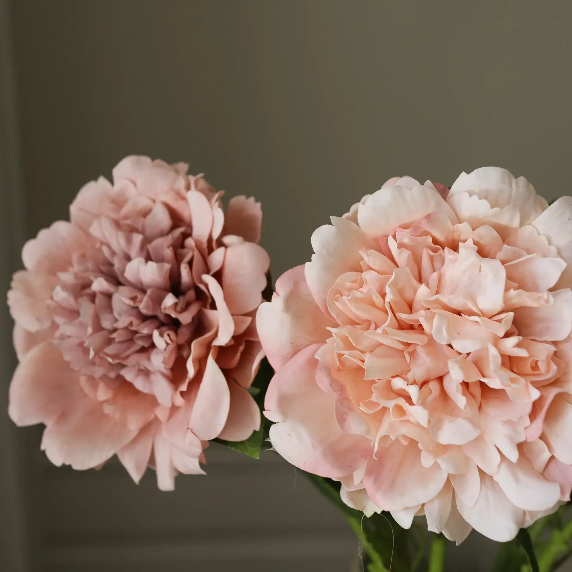 Peony artificial bouquet, Dusty, 5 pcs Botané