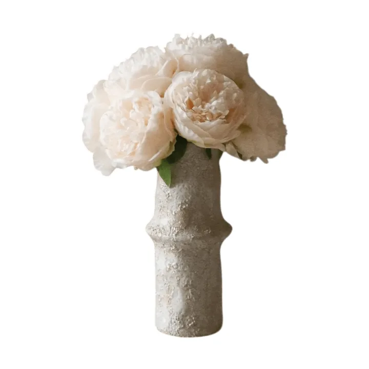 Peony artificial bouquet - Mini, cream 10 pcs - Botané