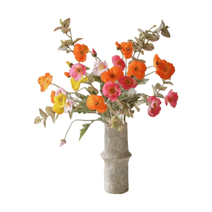 Poppy Spritz artificial bouquet - Poppy-eucalyptus 10 pcs - Botané