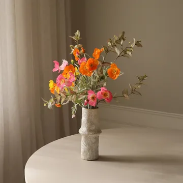 Poppy Spritz artificial bouquet - Poppy-eucalyptus 10 pcs - Botané