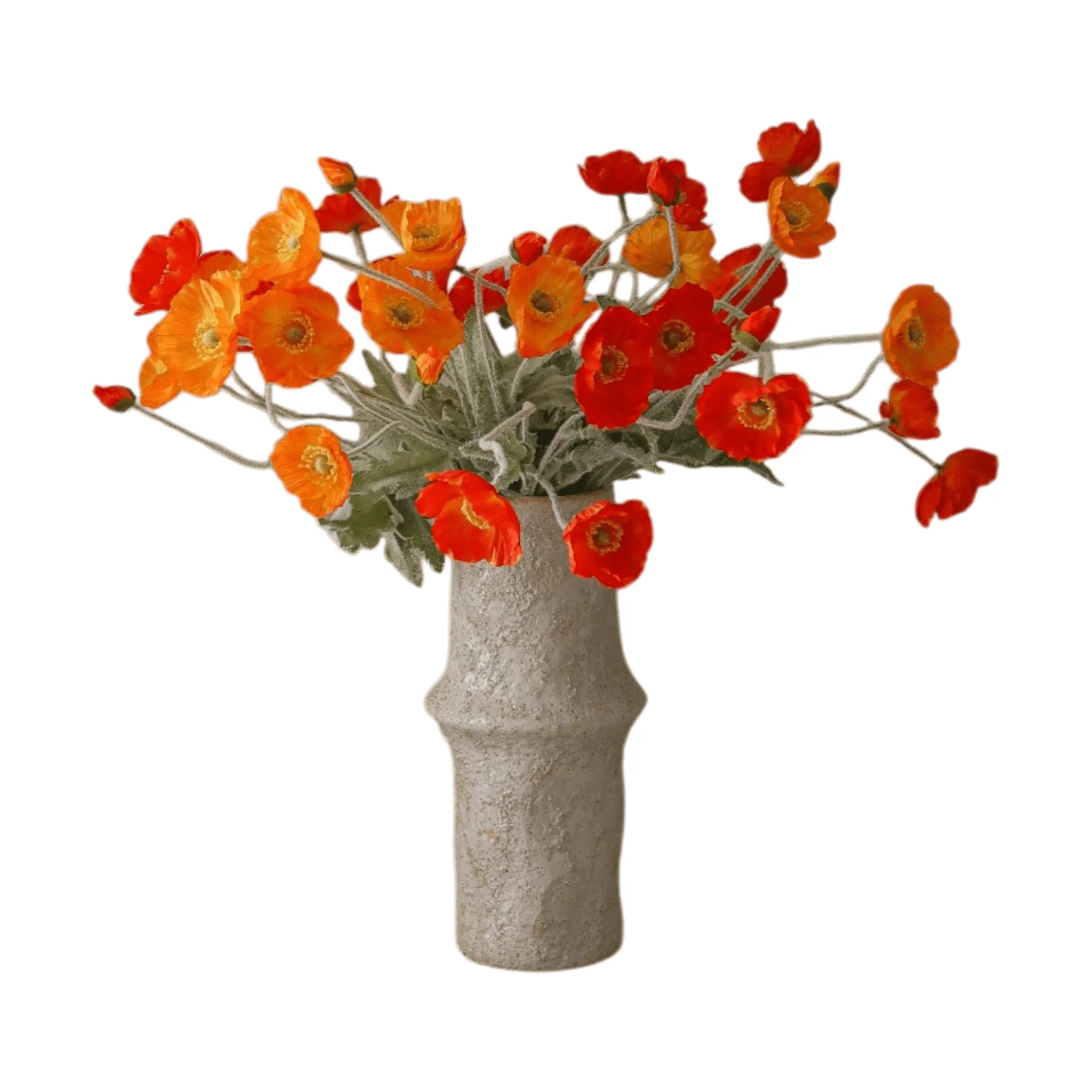 Poppy Sunset artificial bouquet, Vallmo, 56 cm, 11 pcs Botané