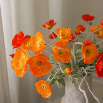 Poppy Sunset artificial bouquet - Vallmo, 56 cm, 11 pcs - Botané