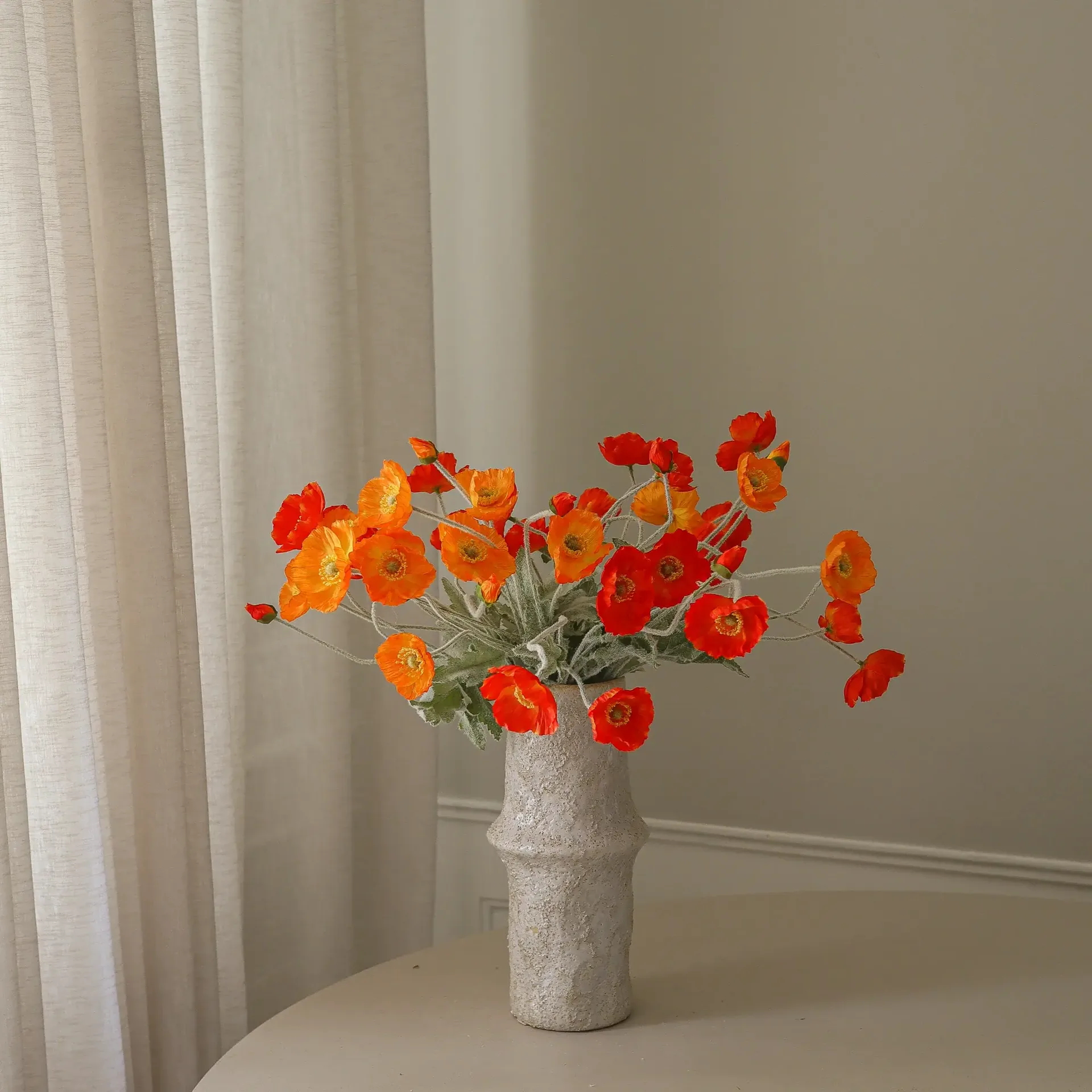 Poppy Sunset artificial bouquet, Vallmo, 56 cm, 11 pcs Botané