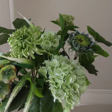 Sage Garden artificial bouquet - Hydrangea–semi-cactus dahlia 112 cm, 10 pcs - Botané