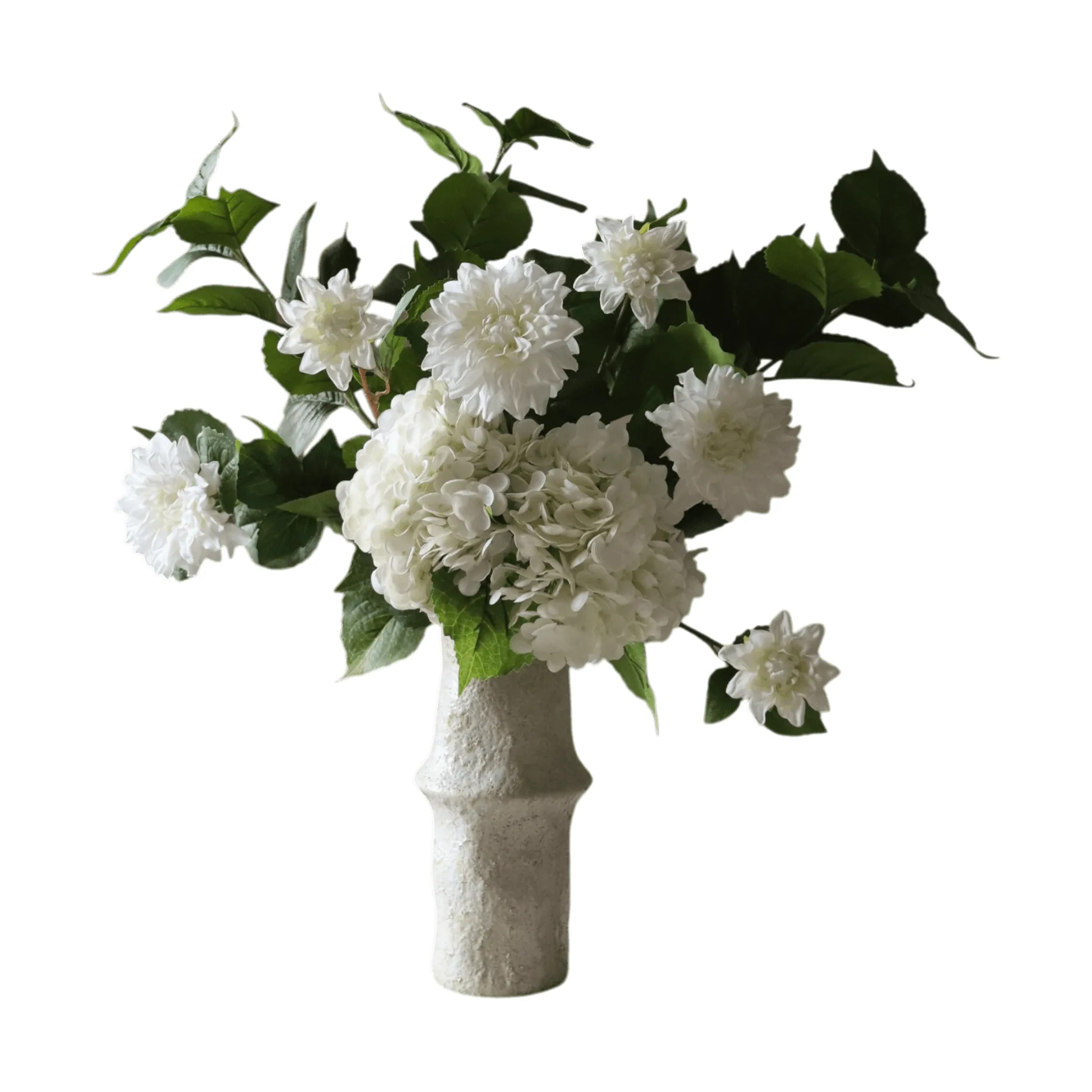 Soft Serve artificial bouquet, Hydrangea-dahlia, 8 pcs Botané