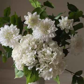 Soft Serve artificial bouquet - Hydrangea-dahlia, 8 pcs - Botané