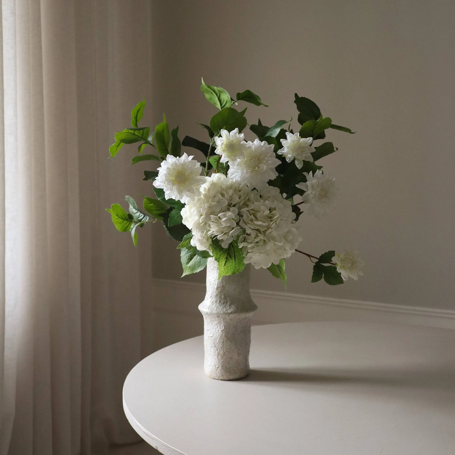 Soft Serve artificial bouquet, Hydrangea-dahlia, 8 pcs Botané