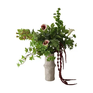 Wild Grove artificial bouquet - Calla-cymbidium orchid-queen anne’s lace, 112 cm, 16 pcs - Botané