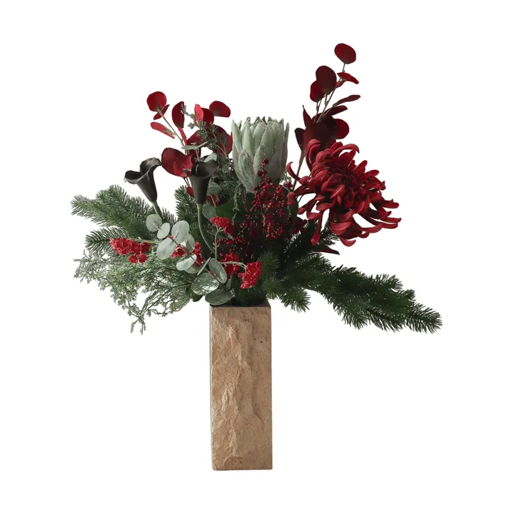 Wild winter artificial bouquet - Protea, spider chrysanthemum, calla, eucalyptus, 84 cm - Botané
