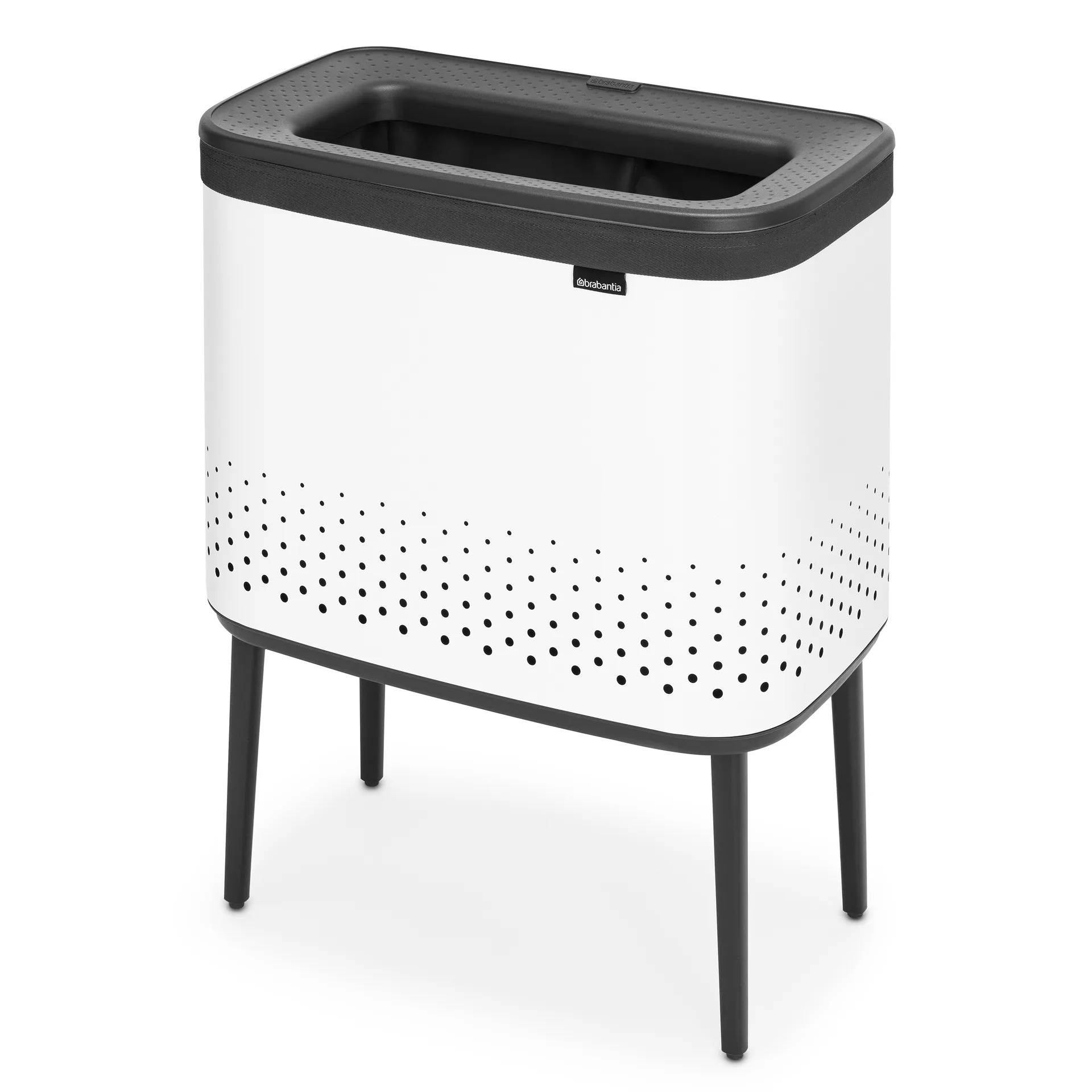 Bo laundry basket 60 L, white Brabantia