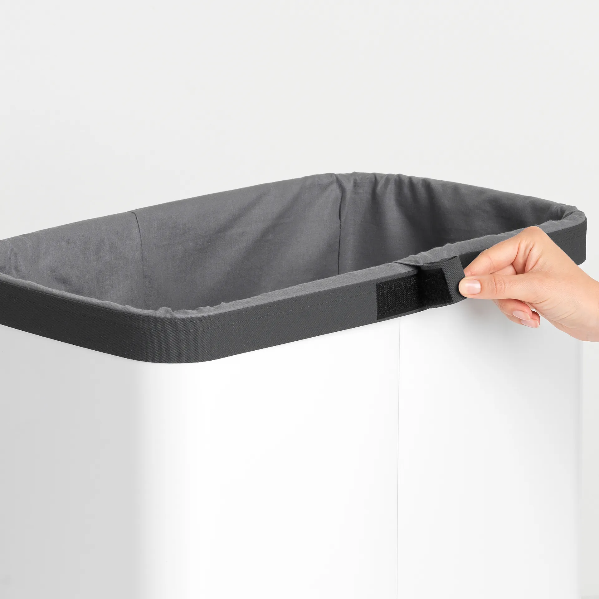 Bo laundry basket 60 L, white Brabantia