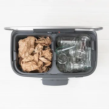 Bo pedal bin 2x30 L - matte steel - Brabantia