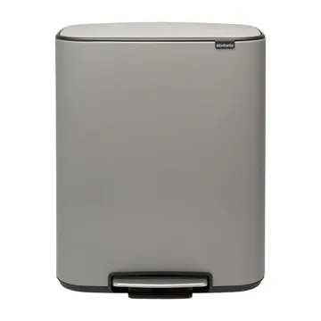 Bo pedal bin 2x30 L - Mineral concrete grey - Brabantia