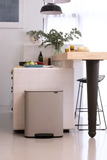 Bo pedal bin 2x30 L - Soft grey - Brabantia