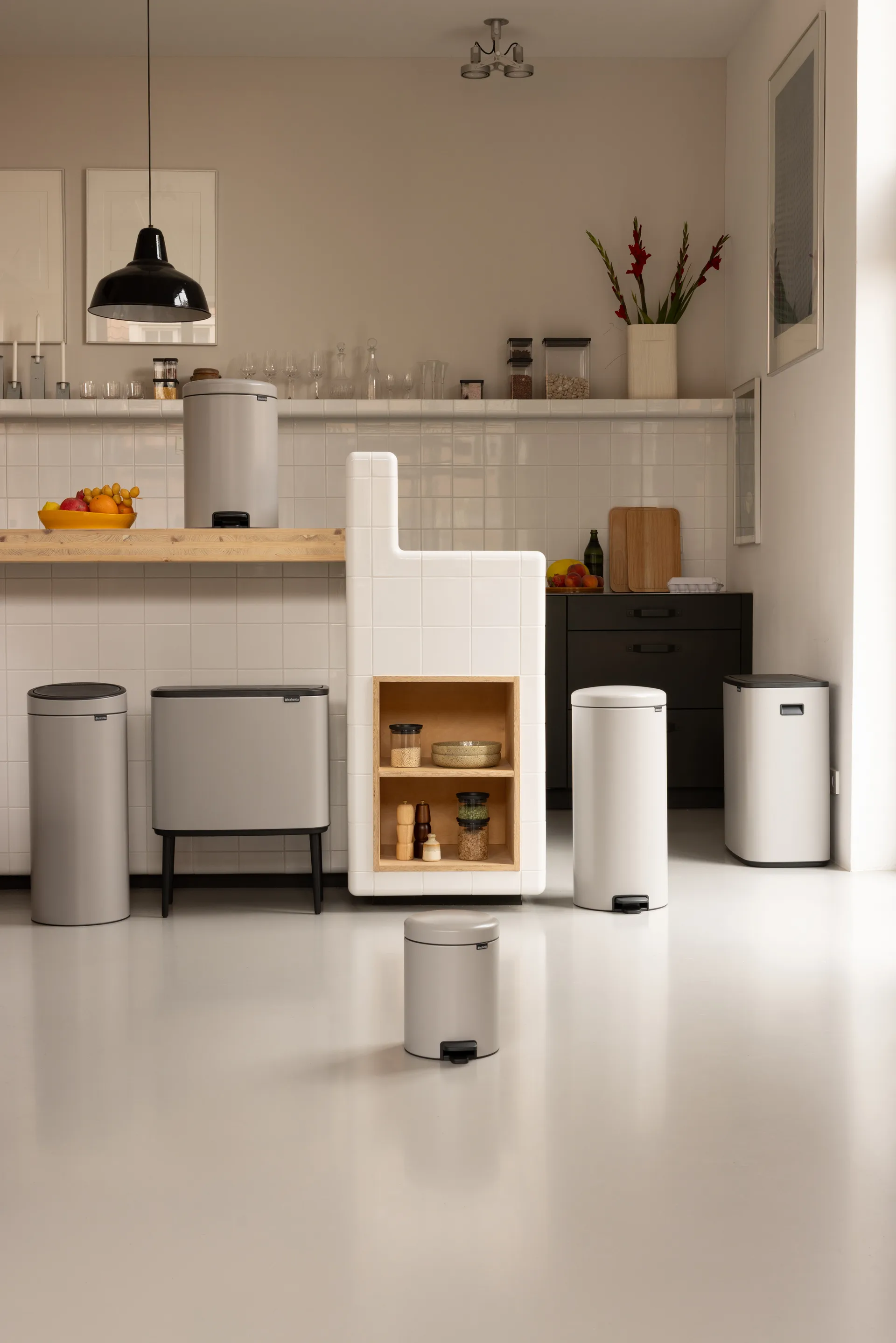 Bo pedal bin 2x30 L, Soft grey Brabantia