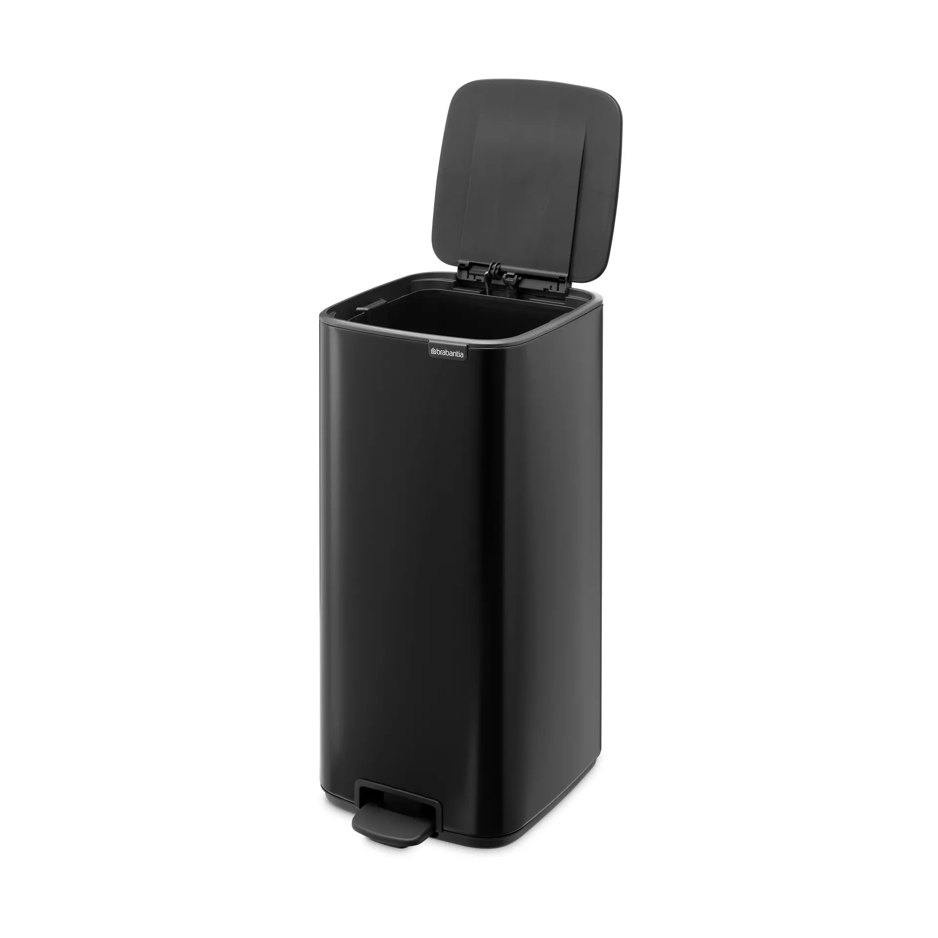 Bo pedal bin 30 L, Matt Black Brabantia
