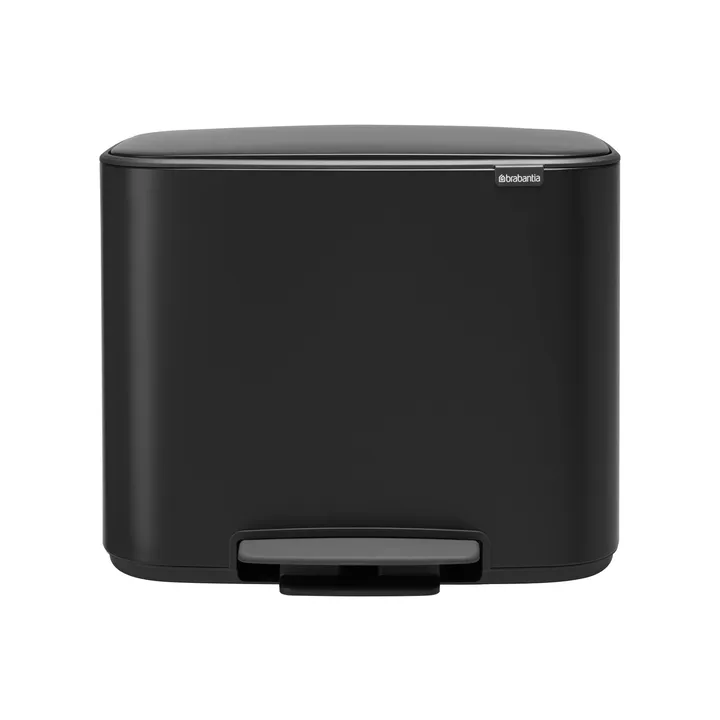 Bo pedal bin 3x11 l - matte black - Brabantia