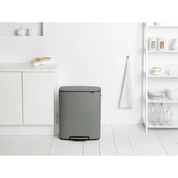Bo pedal bin 60 L - Mineral concrete grey - Brabantia