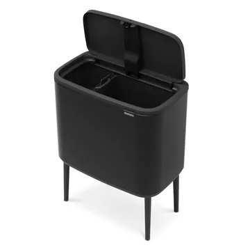 Bo touch bin 11+23 litre - matte black - Brabantia