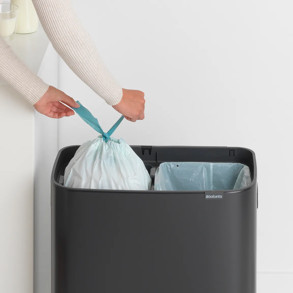 Bo touch bin 2x30 L, matte black Brabantia