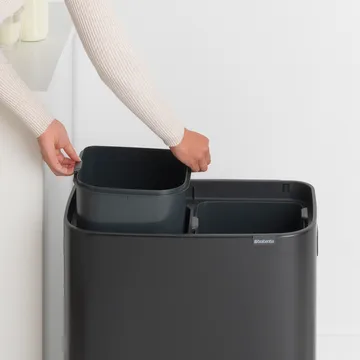 Bo touch bin 2x30 L - matte black - Brabantia