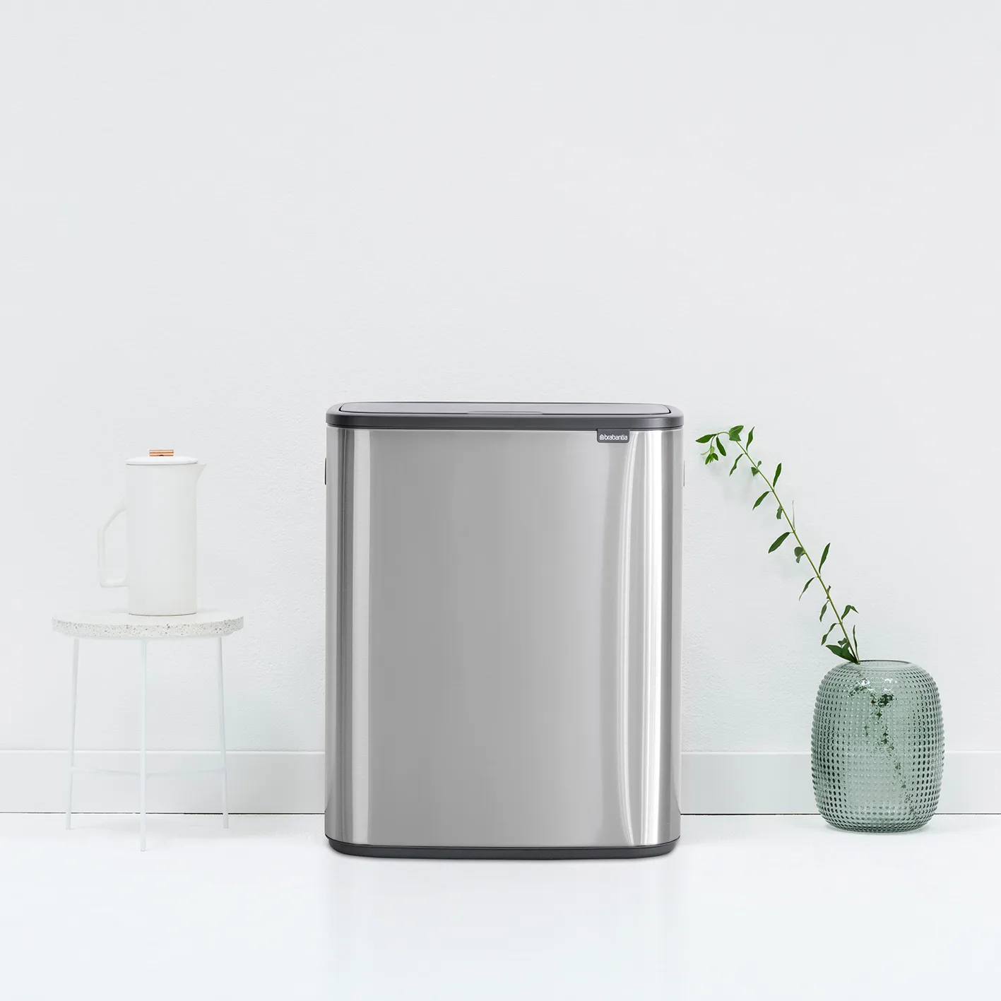 Bo touch bin 2x30 L, matte-brushed steel Brabantia