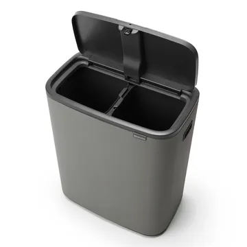 Bo touch bin 2x30 L - Mineral concrete grey - Brabantia