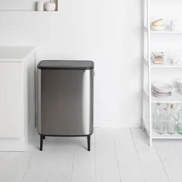 Bo touch bin high 60 L - Matte brushed steel - Brabantia