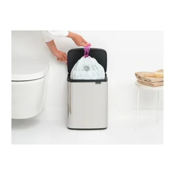 Bo waste bin 12 L - Brushed steel - shiny - Brabantia