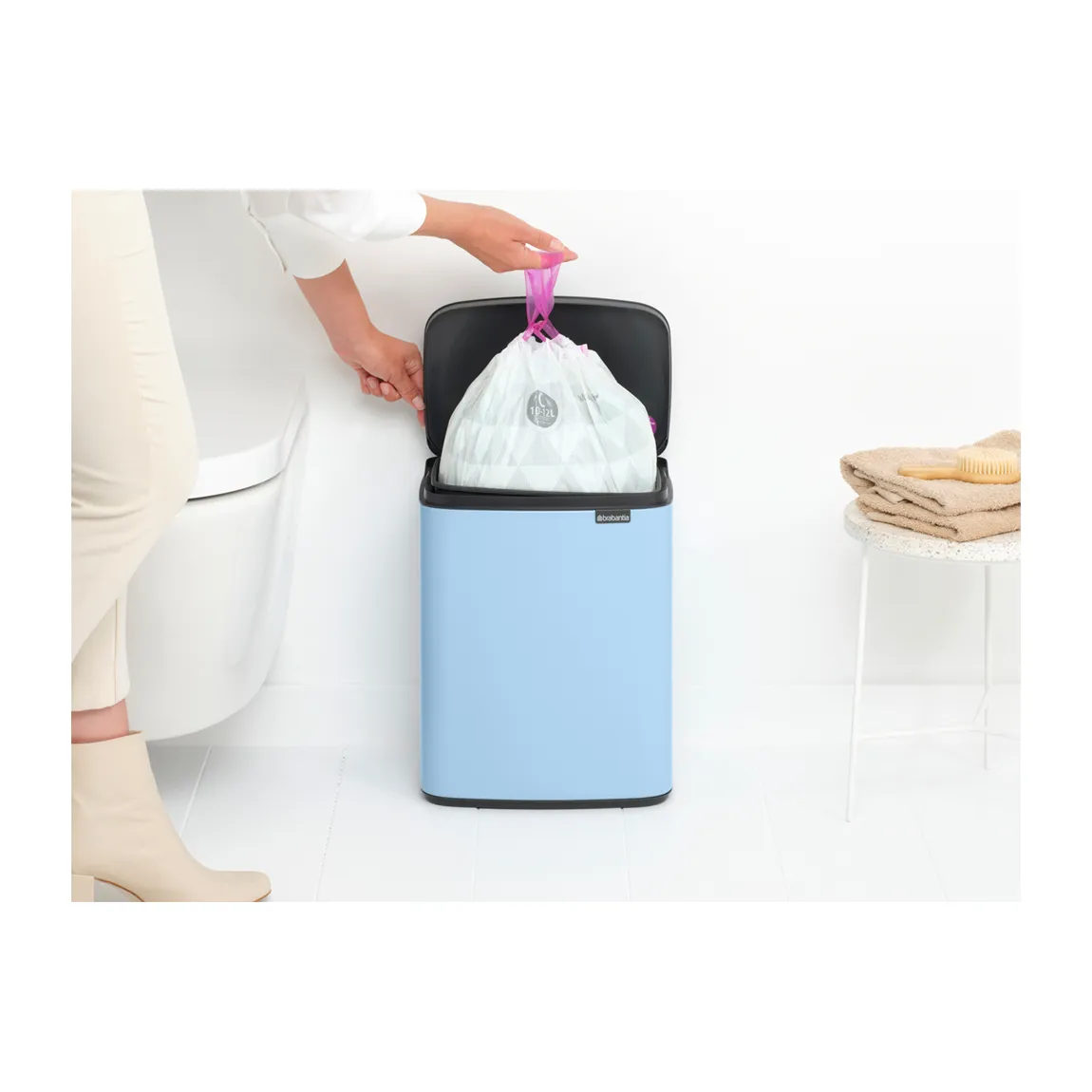 Bo waste bin 12 L, Dreamy Blue Brabantia