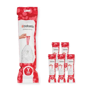 Brabantia PerfectFit bin bags 120 bags - Model Y. 20 L - Brabantia