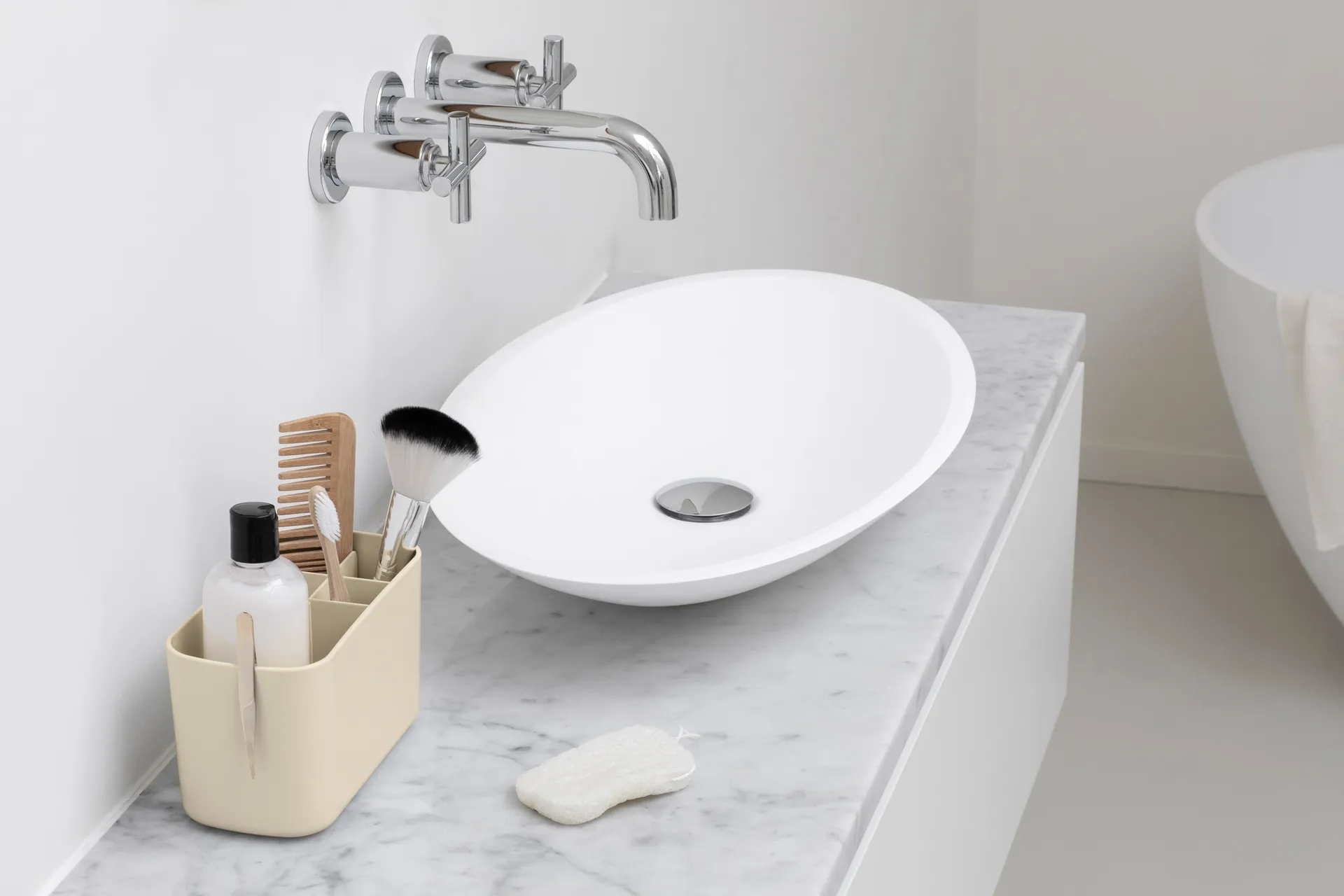 Brabantia ReNew sink organizer, Soft Beige Brabantia