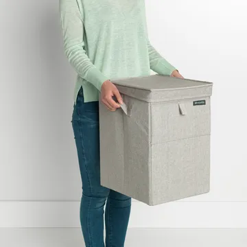 Brabantia stackable laundry basket 35 l. - light grey - Brabantia