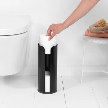 Brabantia toilet paper holder 3 rolls - matte black - Brabantia