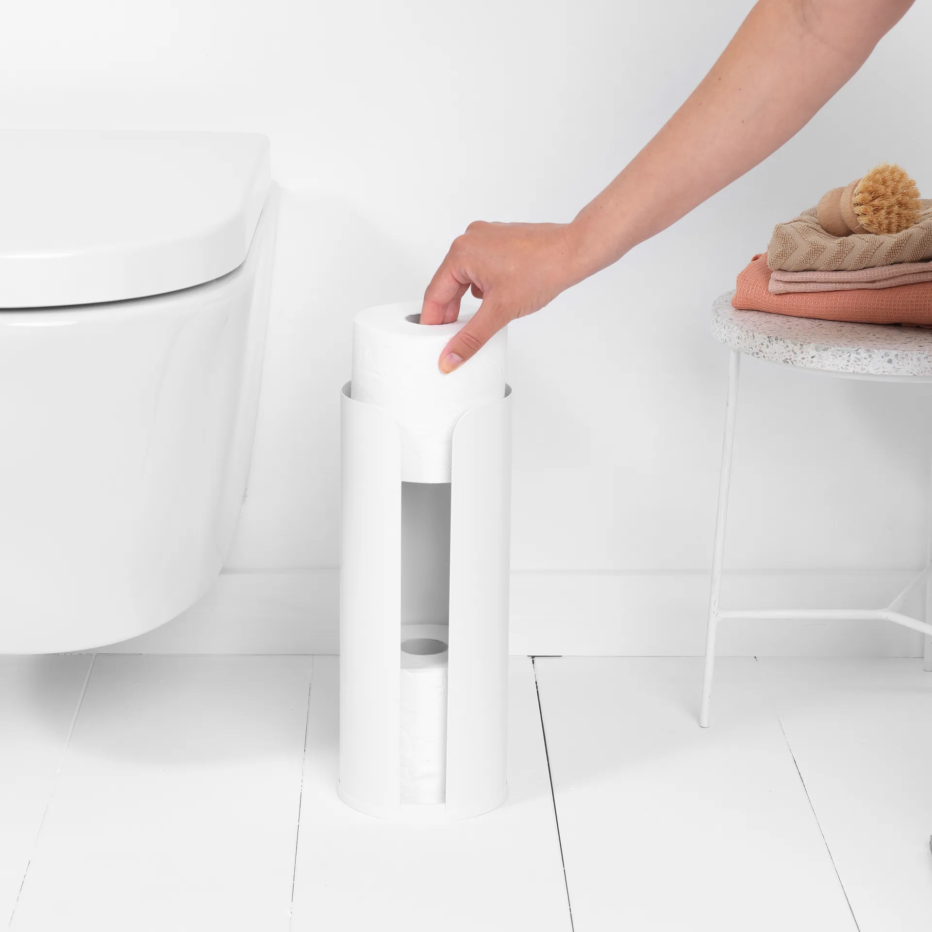 Brabantia toilet paper holder 3 rolls, white Brabantia