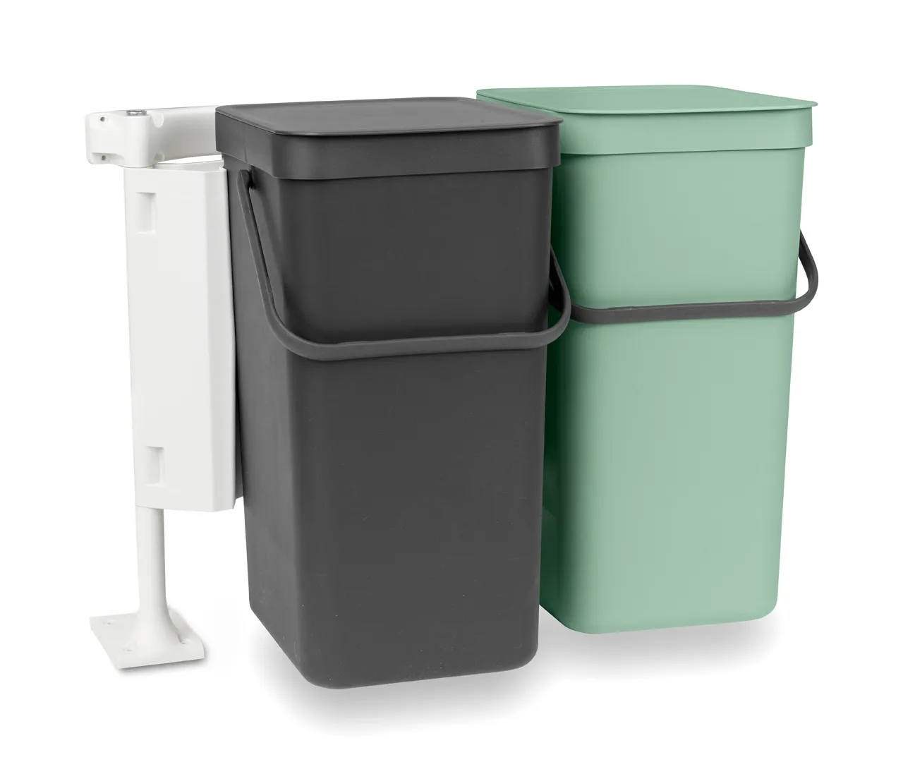 Built-in System Sort & Go 2x16L, Dark gray & jade green Brabantia
