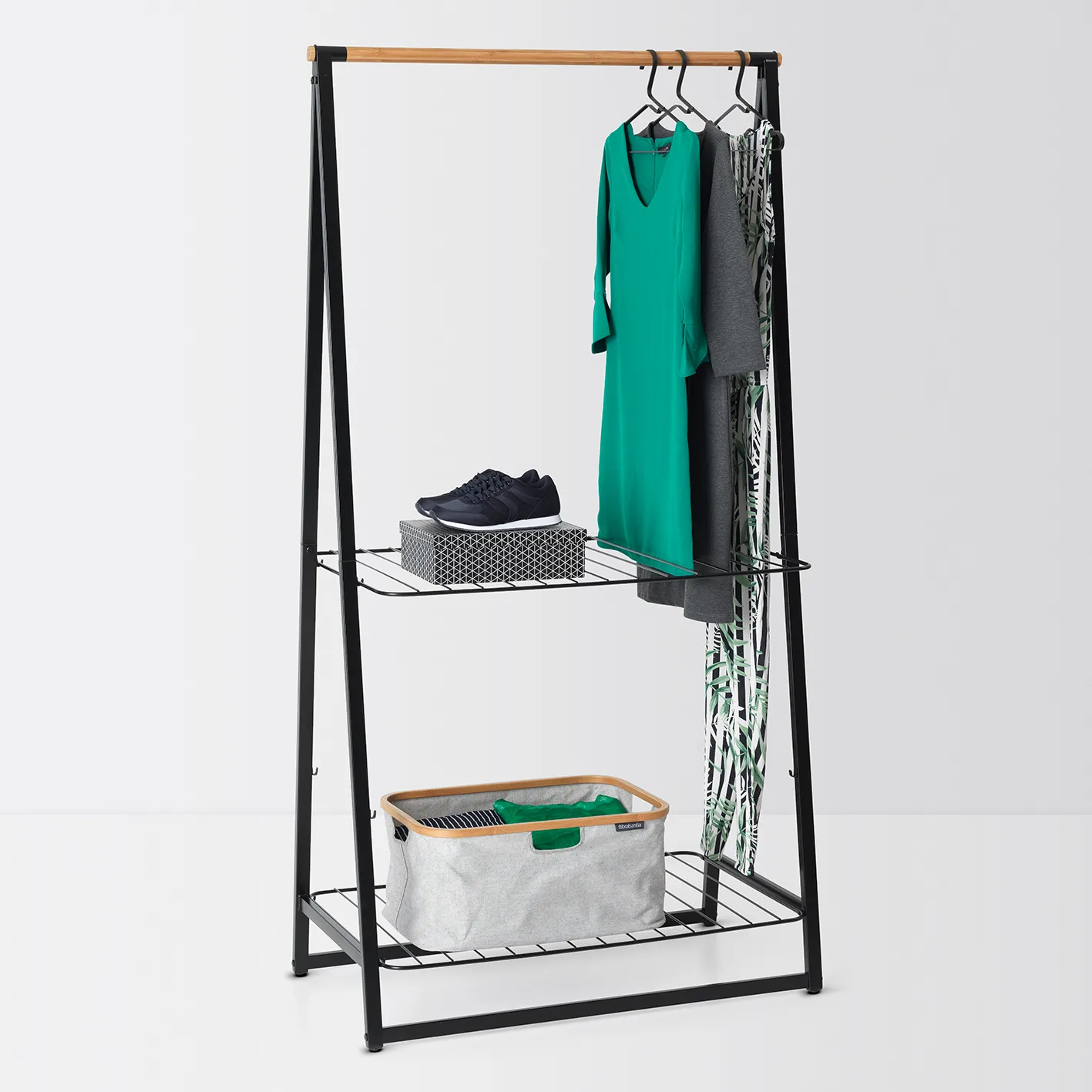 Linn clothes stand large, Black Brabantia