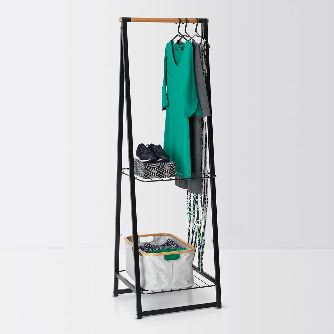 Linn clothes stand small, Black Brabantia
