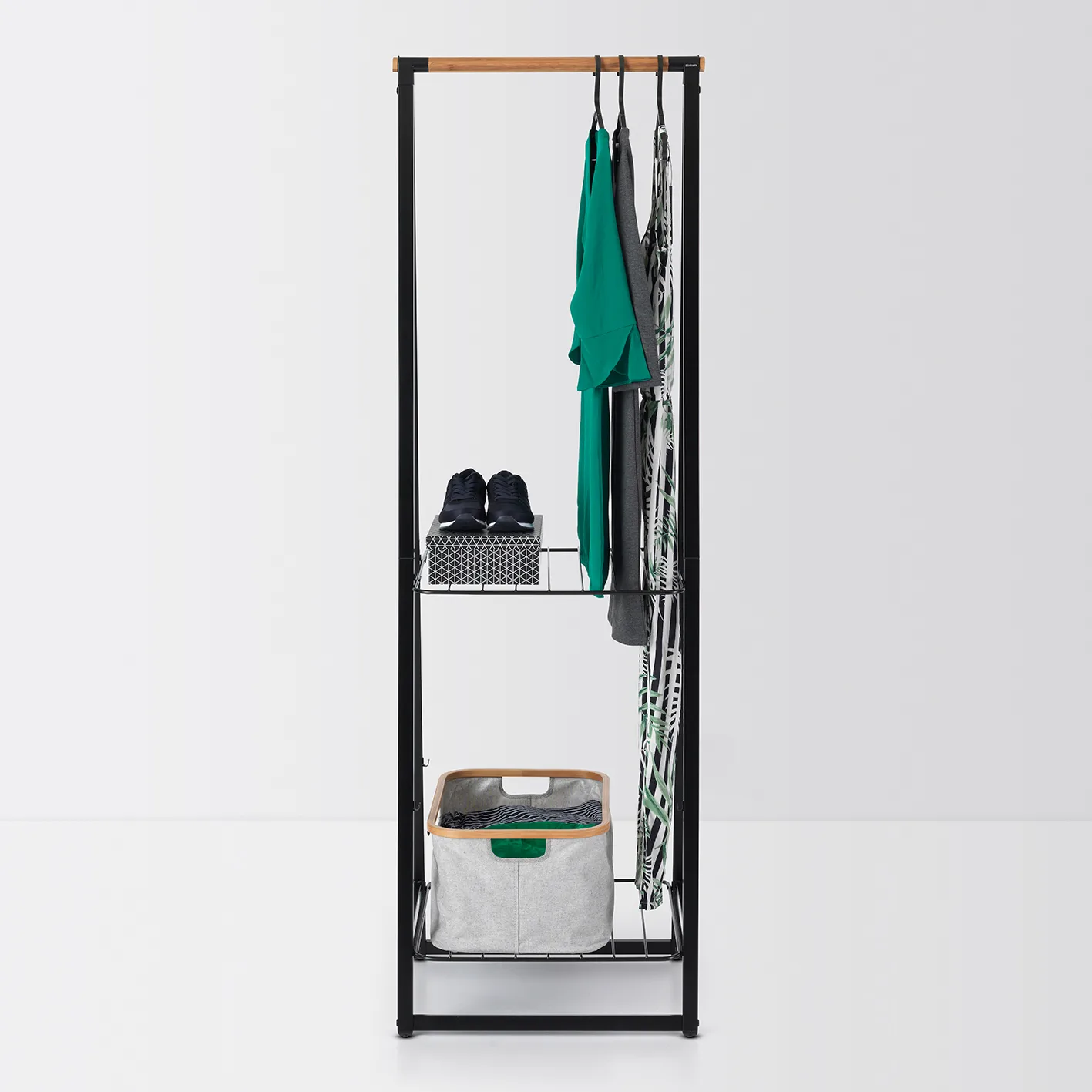 Linn clothes stand small, Black Brabantia