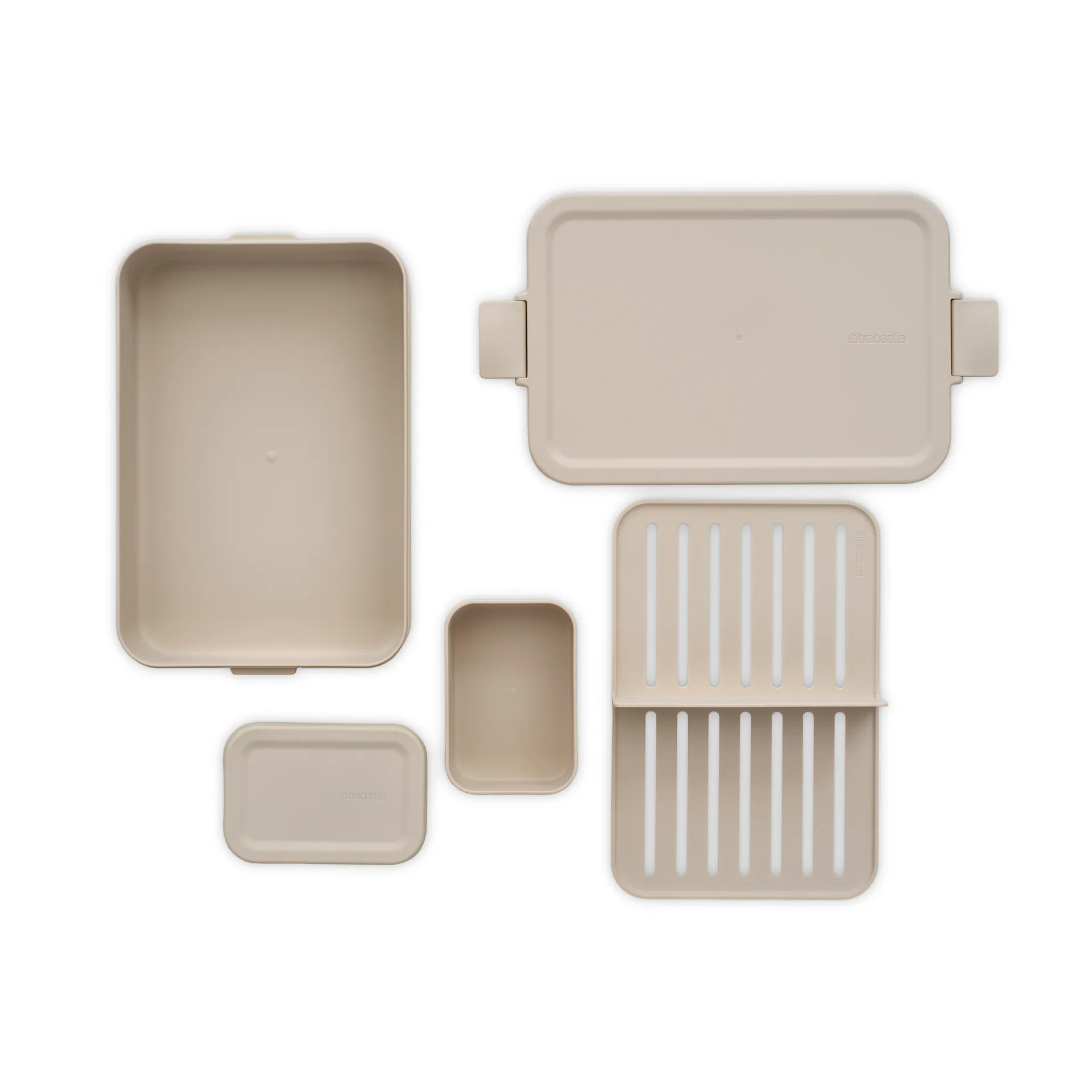 Make & Take bento lunch box large 2 L, Soft Beige Brabantia
