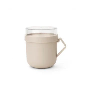 Make & Take Soup mug 0.6 L - Soft Beige - Brabantia