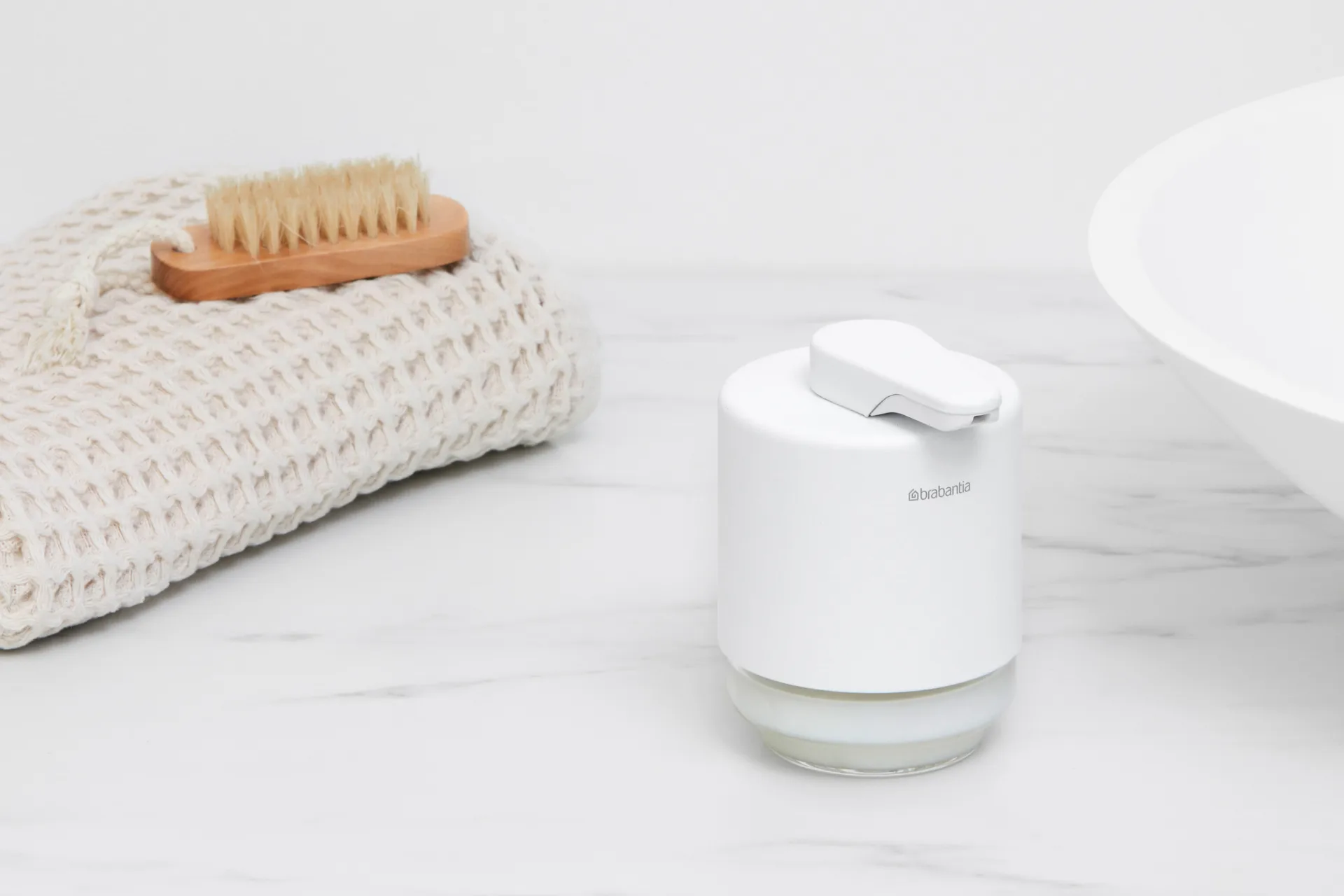 MindSet soap pump, Mineral Fresh White Brabantia