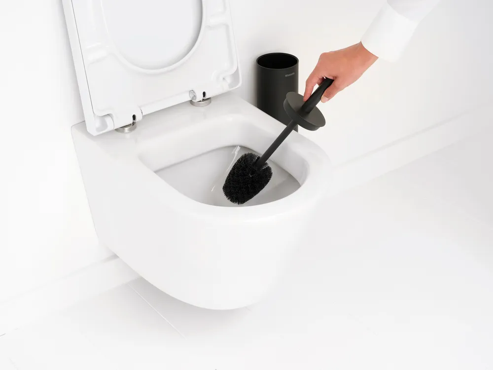 MindSet toilet brush with holder, Mineral infinite grey Brabantia