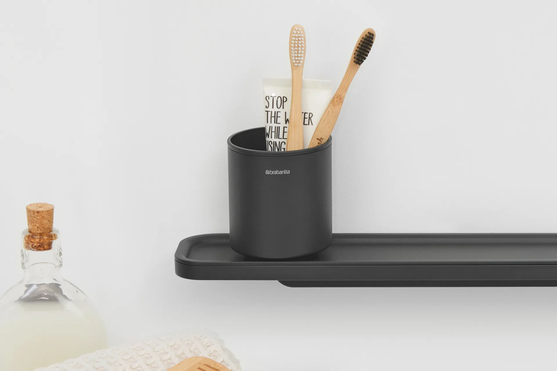 MindSet Tooth brush holder, Mineral Infinite Grey Brabantia