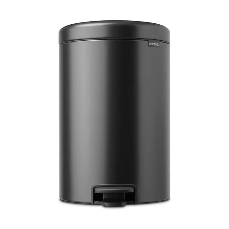 New Icon pedal bin 20 liter, Confident grey Brabantia