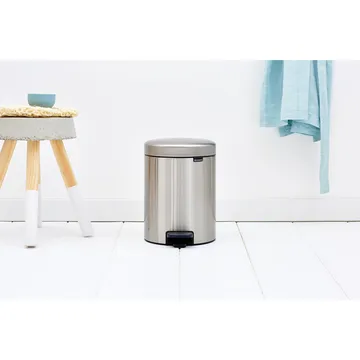 New Icon pedal bin 5 liter - Matt steel fingerprint proof - Brabantia