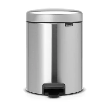 New Icon pedal bin 5 liter - Matt steel fingerprint proof - Brabantia